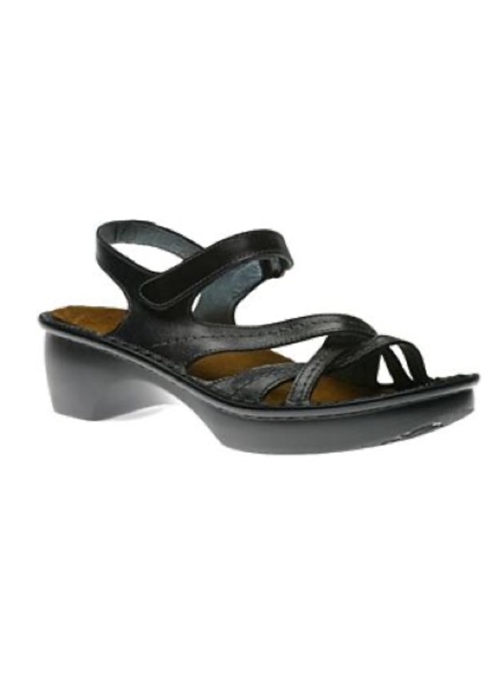 Naot Black Strappy Low-Heel Sandal
